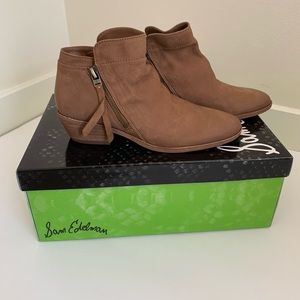 {NEW} Sam Edelman Packer Brown Ankle Booties!